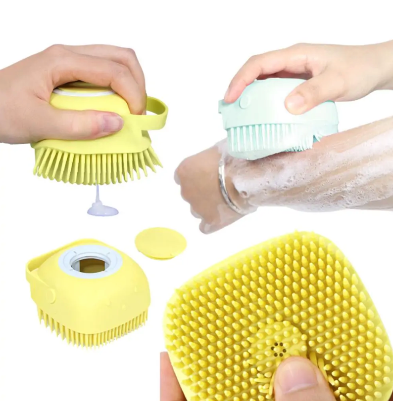 Dog Bath Brush Puppy Shower Brush Mango Shape Pet Bath Brush For Large  Opening Filling Hole Soft Glue Suspending Hole Pet Bath - AliExpress